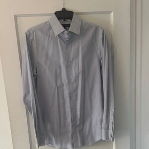 Banana Republic Light Blue Micro-Pattern Dress Shirt